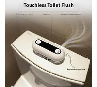 Chasse D’eau Automatique Sans Contact, Flotteur WC Rechargeable IPX5, Installation Facile, Économiseur D’eau - Capteur Intelligent Ultra - sensible, Adapté Pour Maison Restaurant