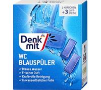 Chasse d’eau bleue des toilettes, 3 pièces - Marque DM Allemagne - Compatible avec denkmit - WC-Blauspüler, 3 St