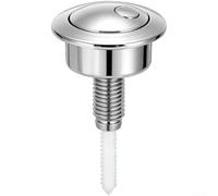 Chasse D'eau ABS Chrome 9cm pour siamp Chasse D'eau ABS Chrome(Silver)