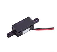 Chasse d'eau automatique avec sonde de capteur infrarouge pour robinet de chasse DC 6 V, chasse d'eau automatique en plastique, compatible avec transformateur AC, noir (10 x 30 x 79 mm)