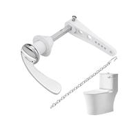 Chasse d'eau manuelle pour toilettes Remplacement De La Poignée Chasse D'eau Des Toilettes Avec Chaînes, Accessoire Réparation Salle Bain À Domicile