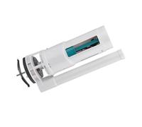 Chasse d'eau manuelle pour toilettes Réservoirs De Toilettes À Filetage Traversant, Robinet Double Chasse Avec Tuyau Trop-plein Réglable