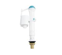 Chasse d'eau manuelle pour toilettes Robinet de remplissage de réservoir de toilette à hauteur réglable et à entrée par le bas, construction silencieuse et anti-siphon