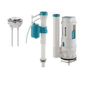 Chasse d'eau wc complète Toilet Water Tank Dual Flush Push Button Cistern Siphon Valve Kits WC(24cm kit)