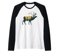 Chasse d'élan Randonnée Camping Forêt Hommes Femmes Elk Manche Raglan