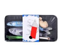 Chasse d'exercice Chase en peluche douce pour animal de compagnie - Jouet réaliste et interactif rempli pour chat et poisson