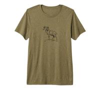 Chasse en Plein air Rocky Mountain Bighorn Sheep Ram Full Curl T-Shirt Haut de Gamme