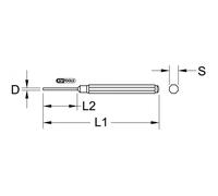Chasse-goupilles 150x10x6 mm KS TOOLS - 162.0378