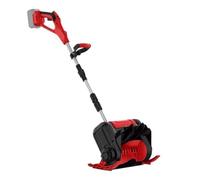 Chasse-Neige Électrique sans Balais, Balayeuse À Neige Fil, Outil De Nettoyage des Rues Et Cours, Traîneau Pliable Télescopique, Déneigeuse Neige DéGagéE sans Effort(Red)