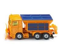 Siku Chasse-neige 1309 – métal/plastique, orange, couvercle d'épandeur amovible