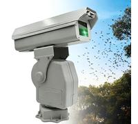 Chasse-Oiseaux Laser Solaire Extérieur, Répulsif À Oiseaux Humanitaire À Haute Puissance, 360°, IP66, Croisière Automatique Intelligente, Idéal Pour Substation, Aéroport, Ferme Et Verger(1W,B)