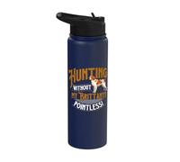 Chasse sans ma Bretagne Pointless - Épagneul breton Stainless Steel Insulated Water Bottle