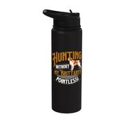 Chasse sans ma Bretagne Pointless - Épagneul breton Stainless Steel Insulated Water Bottle