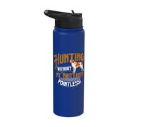 Chasse sans ma Bretagne Pointless - Épagneul breton Stainless Steel Insulated Water Bottle