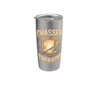 Chasser Cest Ma Thérapie Fusil Forêt Sauvage Gobelet isotherme en acier inoxydable double paroi