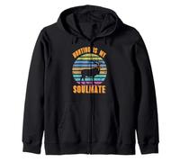 Chasser Est Mon Âme Sœur Style Vintage Sweat à Capuche