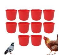 Chasses de poulet pour eau, tasses d'eau de poulet - Bol de nourriture pour cage à oiseaux - Coupe d'alimentation suspendue et eau résistante aux intempéries pour la ferme et la coopérative 200 ml