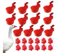 Chasses d'irrigation de poulet - Kit automatique d'eau de poulet de poulet automatique | Kit d'alimentation en eau de volaille portable, bol pour poulet, canards, oiseaux, dindes, 4