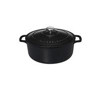 Chasseur 11832001 Cocotte ronde, Fonte émaillée, Mat (intérieur Noir), 20 cm