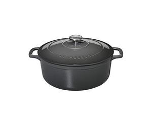 Chasseur 11832489 Cocotte ronde, Fonte émaillée, Gris Urbain, 24 cm