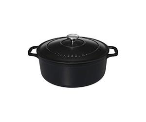 Chasseur 4732 ronde-32 cm Cocotte ronde 8.8 liters, Mat (intérieur Noir)
