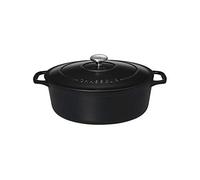 Chasseur 4735 Cocotte ovale-35 cm fonte émaillée 8.5 liters, Mat (intérieur Noir)