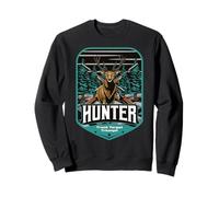 Chasseur Cerf Forêt Chasse Suivre Cibler Triompher Cadeau Sweatshirt