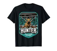 Chasseur Cerf Forêt Chasse Suivre Cibler Triompher Cadeau T-Shirt