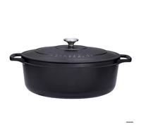 Cocotte ovale 35 cm noir interieur noir - Chasseur - Noir - Fonte émaillée