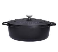 Chasseur Cocotte ovale en fonte 35cm noir - puc473501
