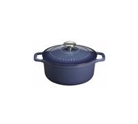 Chasseur Cocotte Ronde En Fonte 28cm Bleu PUC472897