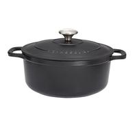 Chasseur - Cocotte ronde 32 cm - Fonte émaillée - Noir, intérieur noir