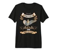 Chasseur de Bécasse Cadeau Homme Passion Petit Gibier T-Shirt Haut de Gamme
