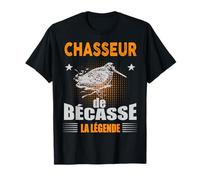 Chasseur de Becasse La Légende Homme Chasse Bécassine Gibier T-Shirt