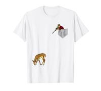 Chasseur de cerf dans Une Poche Poitrine drôle Buck Hunt T-Shirt