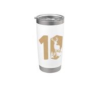 Chasseur De Cerf Du 10e Anniversaire Chasse Au Cerf Du 10e Gobelet isotherme en acier inoxydable double paroi