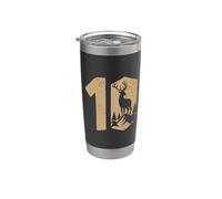 Chasseur De Cerf Du 10e Anniversaire Chasse Au Cerf Du 10e Gobelet isotherme en acier inoxydable double paroi
