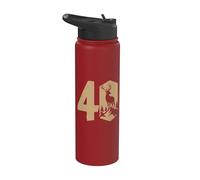 Chasseur De Cerf Du 40e Anniversaire Chasse Au Cerf Du 40e Stainless Steel Insulated Water Bottle