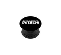 Chasseur De Milfs J'aime Milf Mature Maman Drole Cadeau PopSockets PopGrip Adhésif
