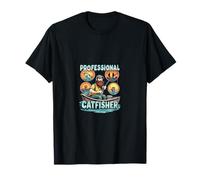 Chasseur De Poissons-Chats Amusant Pêcheur T-Shirt