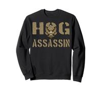 Chasseur de Sanglier, Assassin, Chasse au Porc, Saison du Sanglier Sweatshirt
