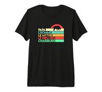 Chasseur de Sanglier fête des pères Chasse Papa battue Papy T-Shirt Haut de Gamme