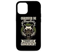 Chasseur De Sangliers Traque Le GrogneMent Porc Sauvage Coque pour iPhone 12/12 Pro