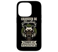 Chasseur De Sangliers Traque Le GrogneMent Porc Sauvage Coque pour iPhone 14 Pro
