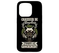 Chasseur De Sangliers Traque Le GrogneMent Porc Sauvage Coque pour iPhone 15 Pro