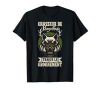 Chasseur De Sangliers Traque Le GrogneMent Porc Sauvage T-Shirt