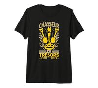 Chasseur De Trésors Détecteur De Métal Or Homme Cadeau T-Shirt Haut de Gamme