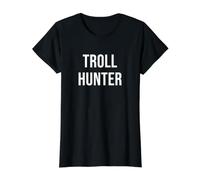 Chasseur de Trolls T-Shirt Graphique avec Valeur, Femme, Noir, S