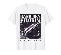 Chasseur De Voie Lactée Pèlerin du Ciel Noir Lieu Isolé T-Shirt