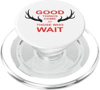 Chasseur la Patience est Une Vertu Cerf Chasse Forêt Cadeau PopSockets PopGrip pour MagSafe